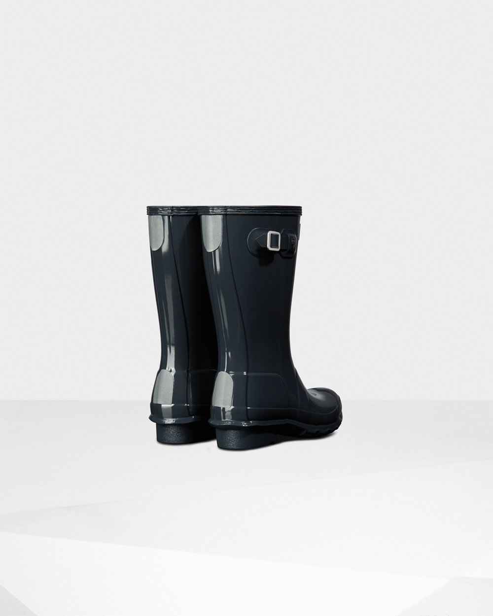 Kids Hunter Original Big Gloss | Rain Boots Grey | NZ-82476-ONTC